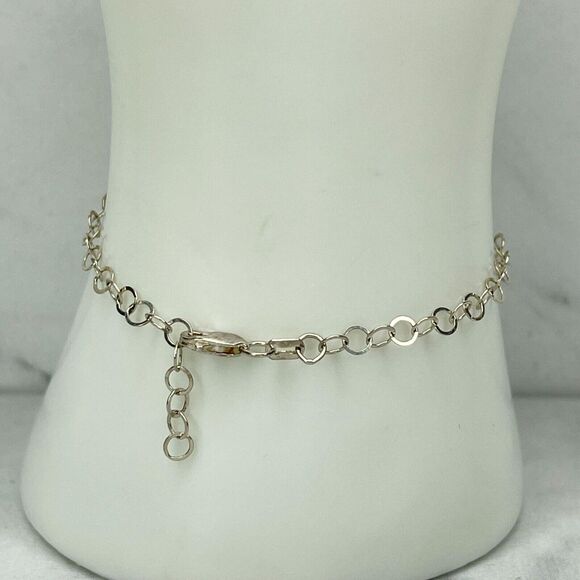 Mexico Sterling Silver 925 Butterfly Bracelet ✨ Chain Link Charm Delicate 🦋 - Picture 8 of 12
